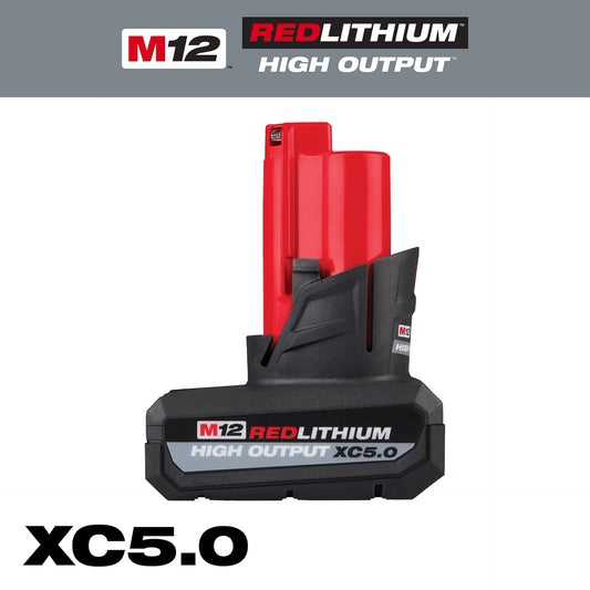 Milwaukee M12 REDLITHIUM HIGH-OUTPUT XC5.0 Battery Pack