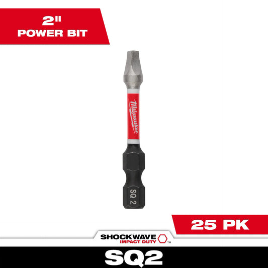 Milwaukee Shockwave Impact Square Bits