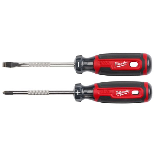 Milwaukee 2PC Cushion Grip Screwdriver Set