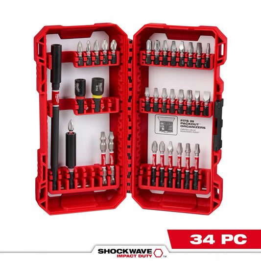Milwaukee Shockwave Impact Duty Driver Bit Set - 34PC