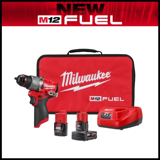 Milwaukee M12 FUEL 1/2" Hammer Drill/Driver Kit