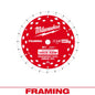 Milwaukee 7-1/4" Thick Kerf Framing Circular Saw Blades