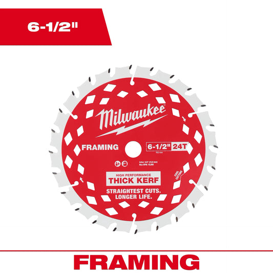 Milwaukee 6-1/2" 24T Framing Circular Saw Blade