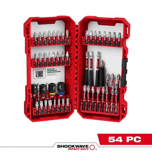 Milwaukee Shockwave Impact Duty Driver Bit Set - 54PC