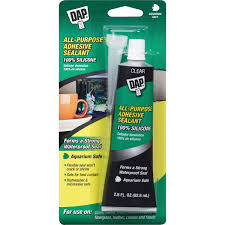 DAP All Purpose Silicone Sealant (Aquarium) Waterproof 2.8oz - CLEAR
