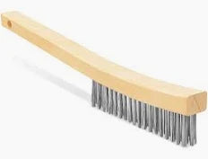 Premier Wire Brush Curved Handle - 14" Steel
