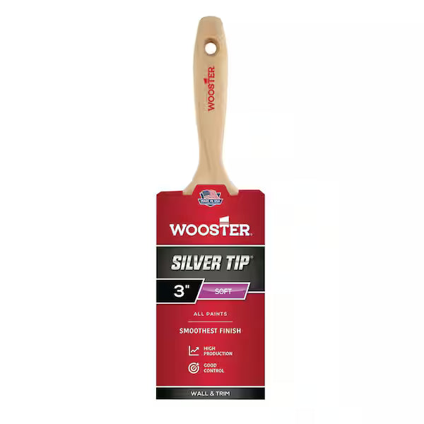 Wooster Silver Tip Varnish Brush #5222 - 3"